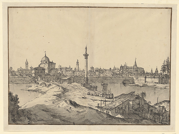 Bernardo Bellotto, Imaginary View of Padua