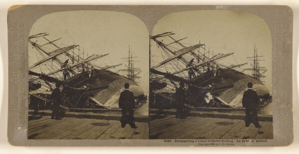 Carleton H. Graves, Recoppering a vessel without docking. An unusual method.