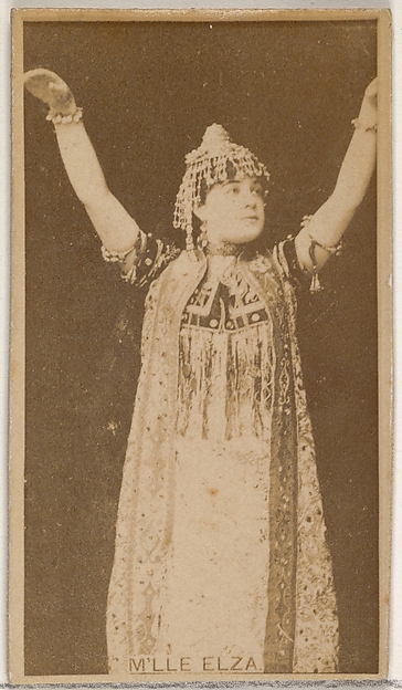 Allen & Ginter, M'lle Elza, from the Actors and Actresses series (N45, Type 8) for Virginia Brights Cigarettes