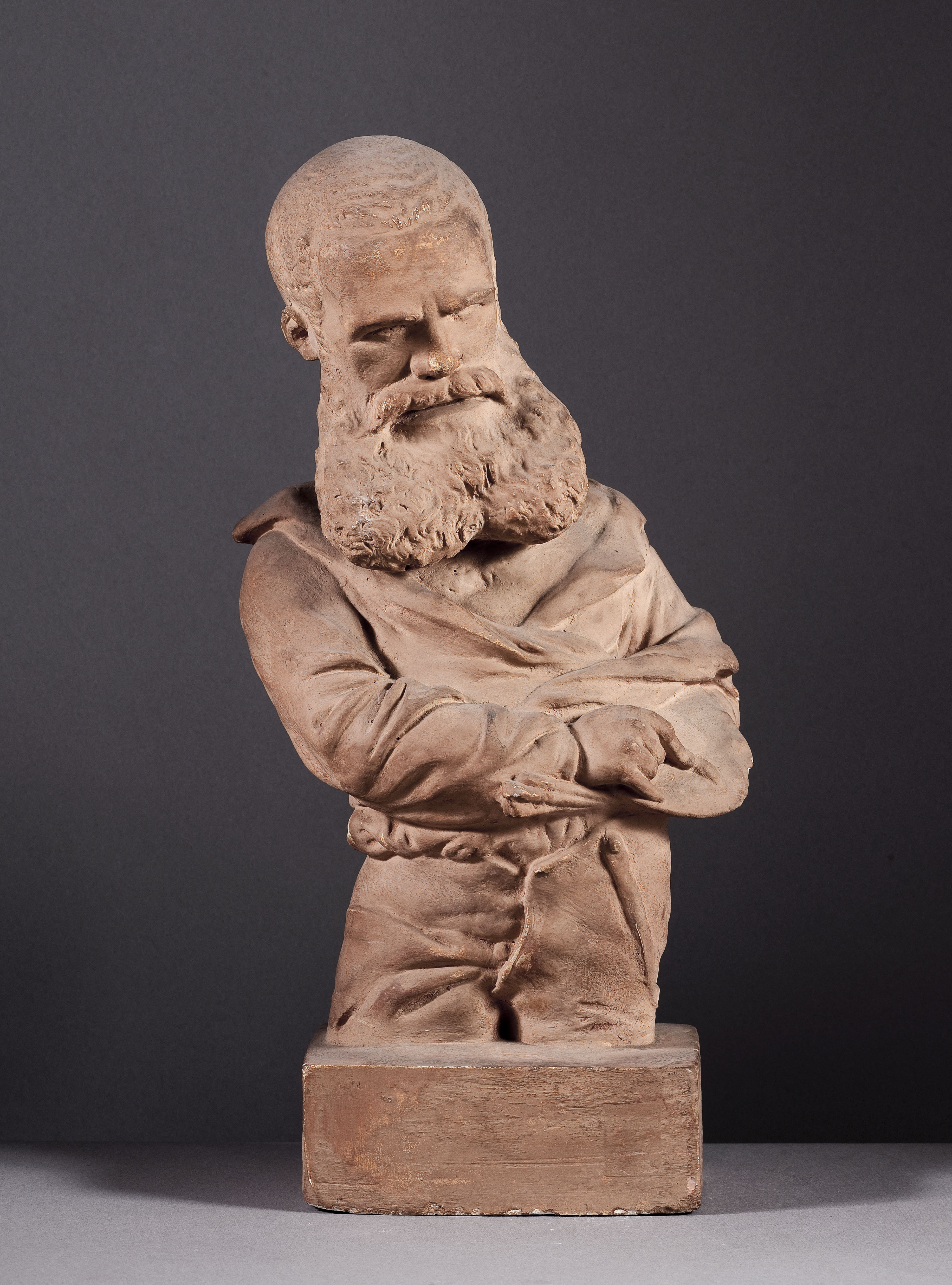 Jean Pierre Dantan, Portrait-charge d'Adolphe Yvon (1817-1893), peintre