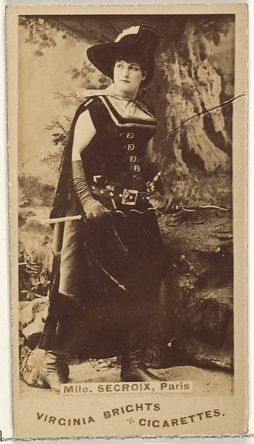 Allen & Ginter, Mlle. Secroix, Paris, from the Actors and Actresses series (N45, Type 1) for Virginia Brights Cigarettes