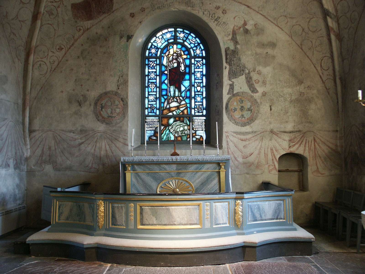 Johan Dellbeck, Altare och korfönster i Ärentuna kyrka, Ärentuna socken, Uppland 2004
