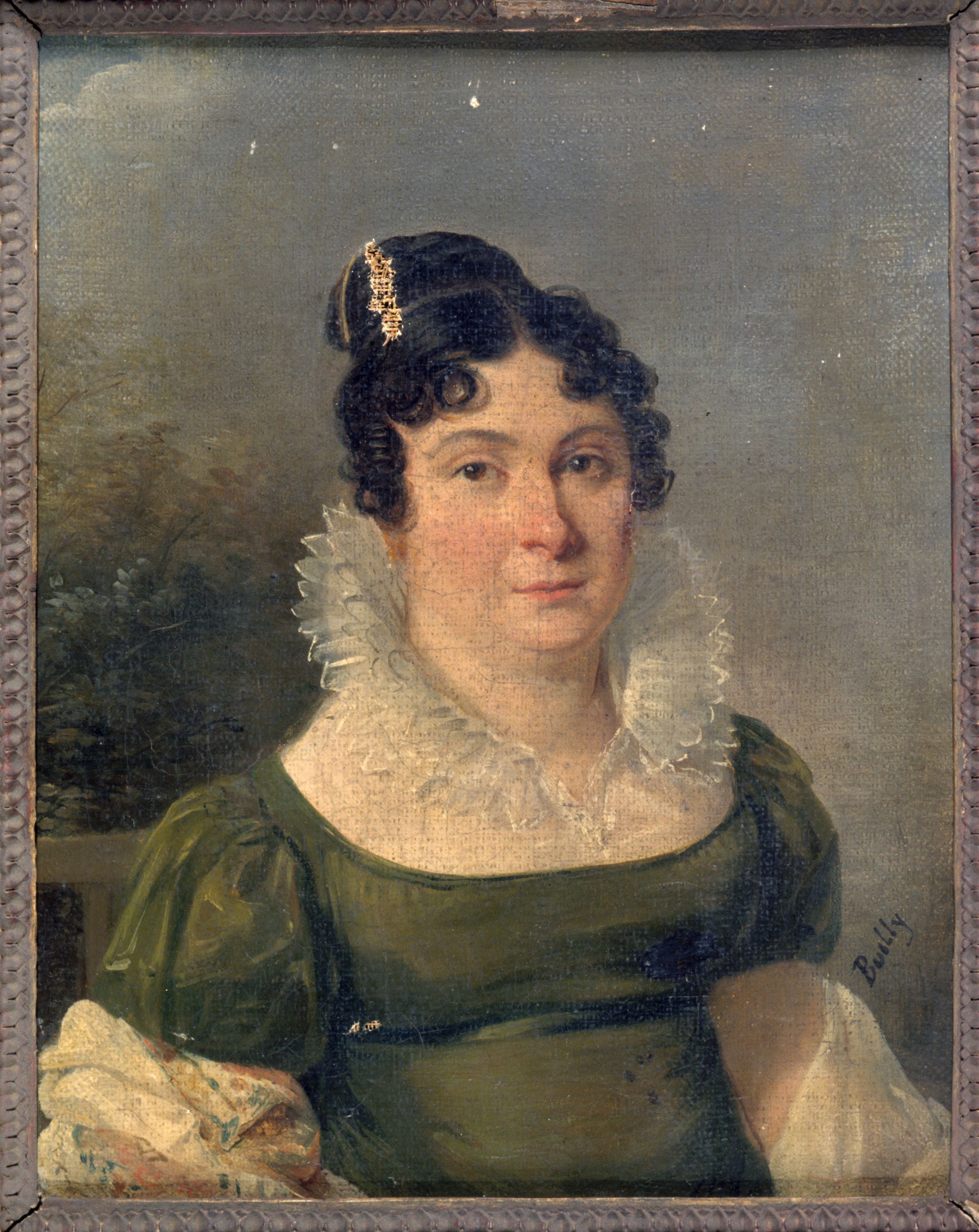 Anonyme, Portrait de Mme Gustave Pourlin (époque Empire).