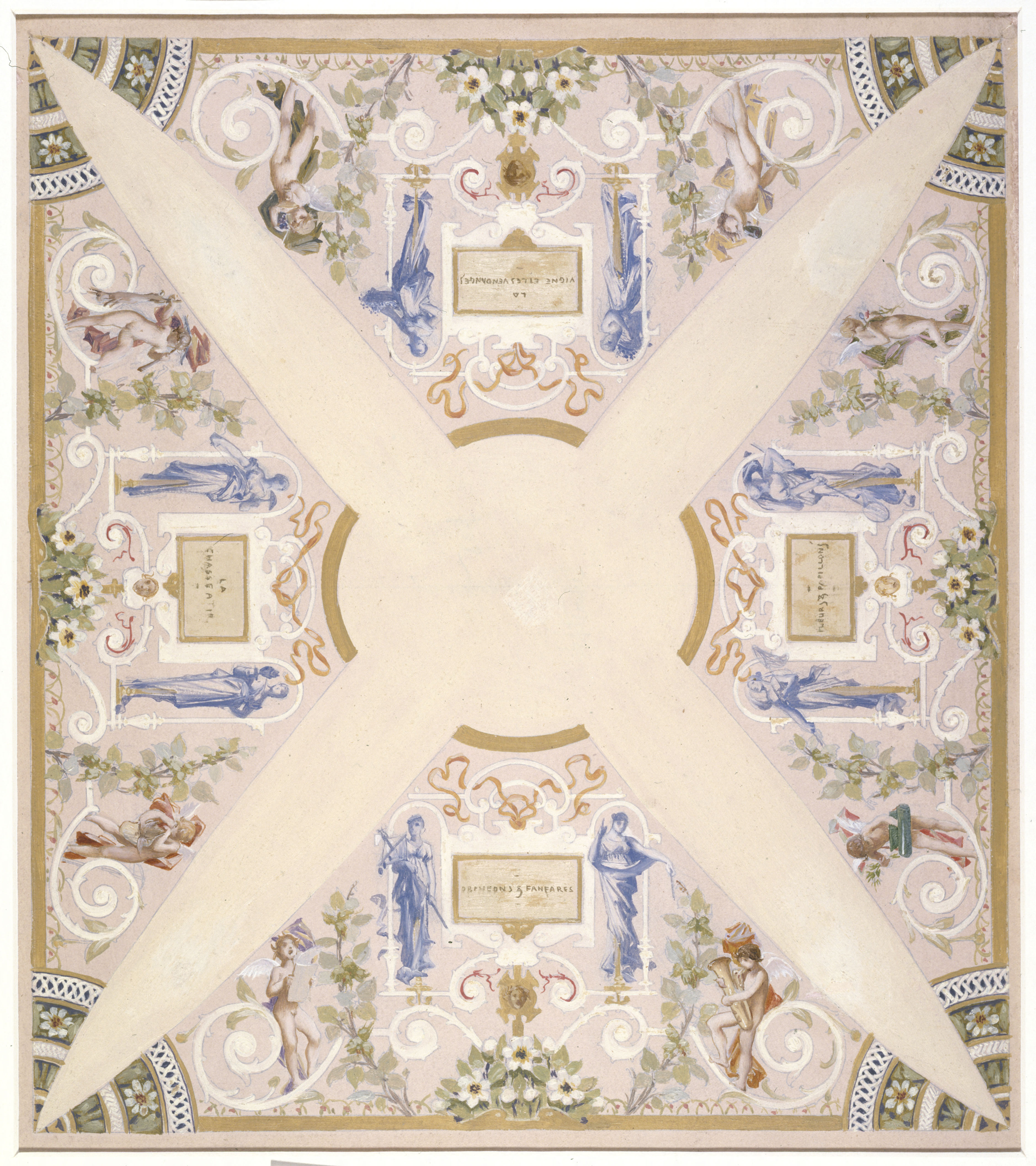 Luc-Olivier Merson, Esquisse pour l'escalier des Fêtes de l'Hôtel de Ville de Paris : Septembre