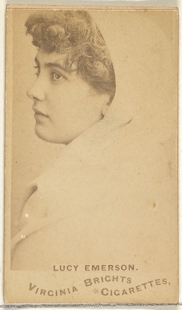 Allen & Ginter, Lucy Emerson, from the Actors and Actresses series (N45, Type 1) for Virginia Brights Cigarettes