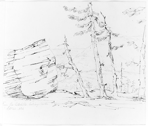 John William Casilear, From the Catskills Looking South (from Sketchbook)