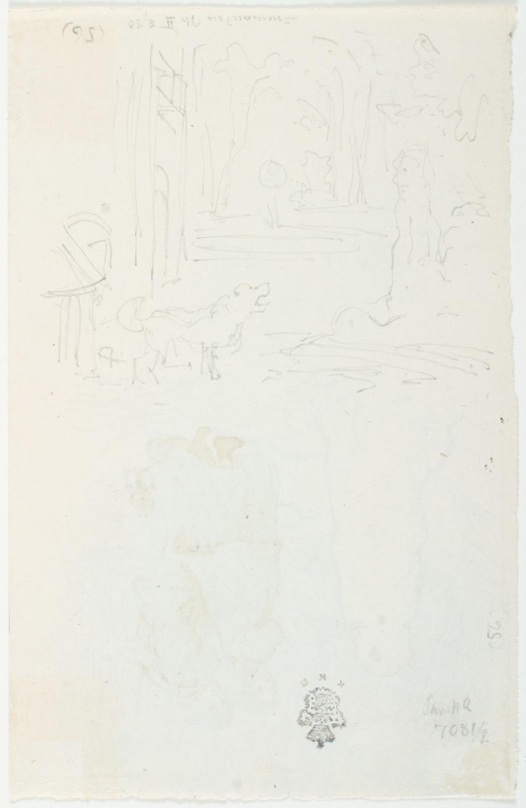 Lorenz Frølich, Illustrationsudkast til H.C. Andersen, Snemanden