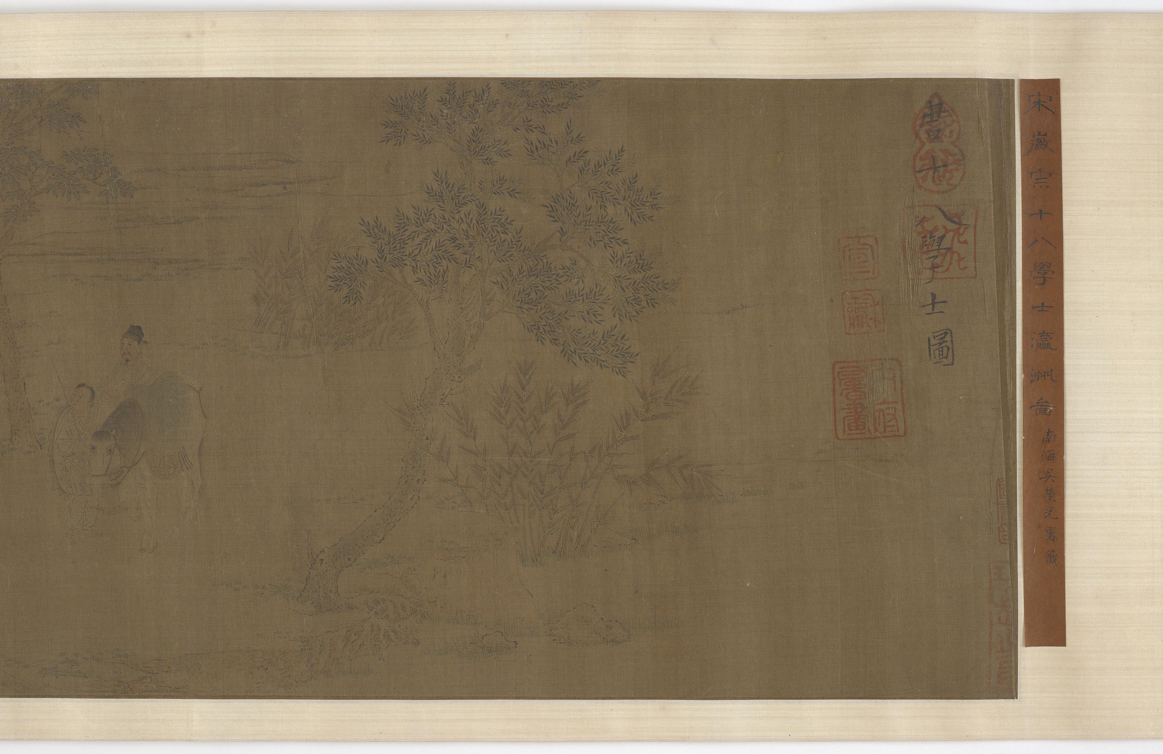 Formerly attributed to Emperor Huizong, The eighteen scholars of the Tang dynasty
