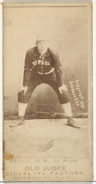 Goodwin & Company, Charles Thomas "Charlie" Reilly, 3rd Base, St. Paul Apostles, from the Old Judge series (N172) for Old Judge Cigarettes