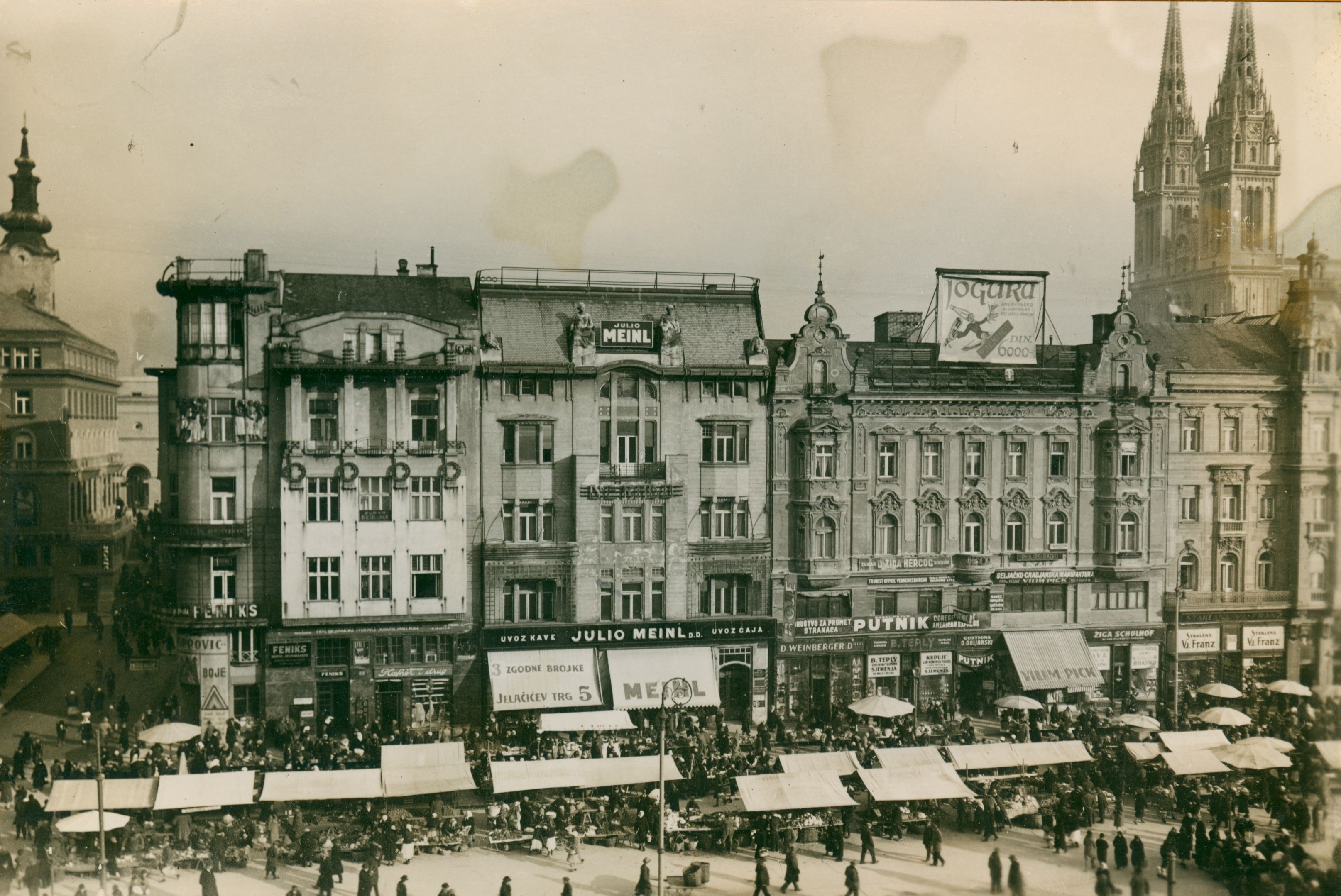 Vladimir Horvat, Zagreb - Trg bana Jelačića, sjeverna strana