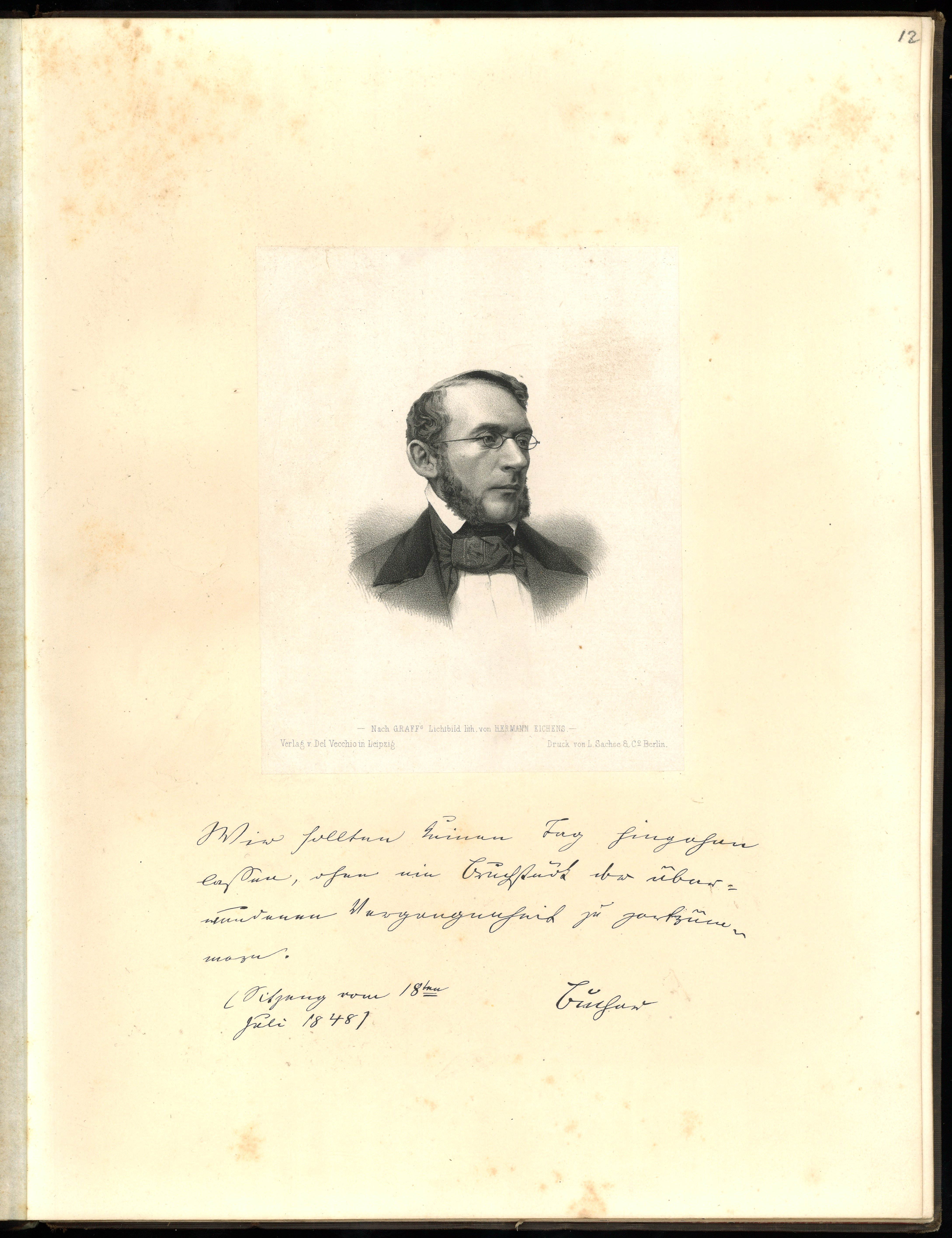 Philipp Hermann Eichens, Bucher, Lothar (1817–1892), Oberlandesgerichtsassessor, Publizist und Politiker