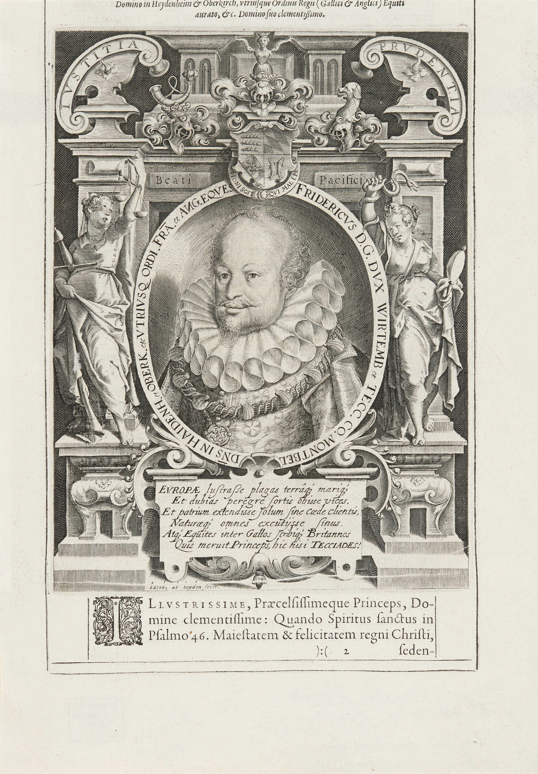Jacob van der Heyden, Bildnis Herzog Friedrich I. von Württemberg