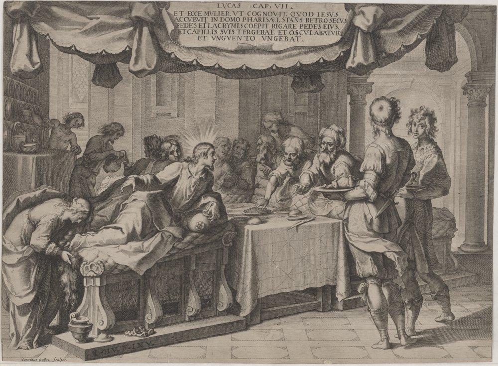 Cornelis Galle (der Jüngere), Christus zu Gast bei Simon dem Pharisäer
