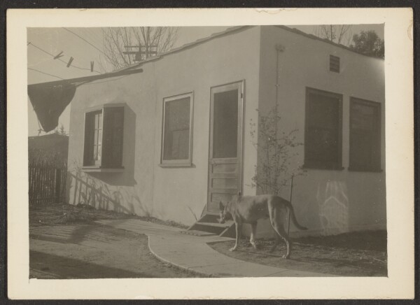 Louis Fleckenstein, [Dog near House]