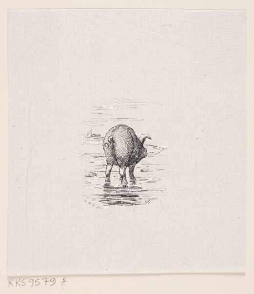 H.P. Hansen, Illustration til "Pandekagen"
