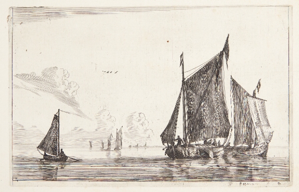Reinier Zeeman, Tre sejlbåde på stille vand