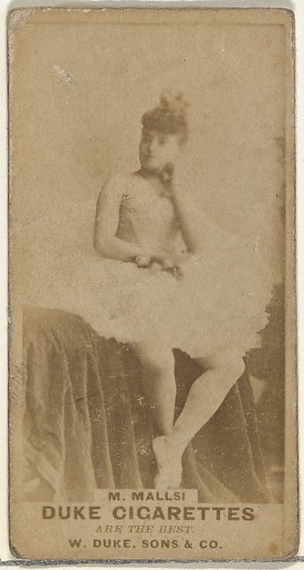W. Duke, Sons & Co., M. Mallsi, from the Actors and Actresses series (N145-7) issued by Duke Sons & Co. to promote Duke Cigarettes