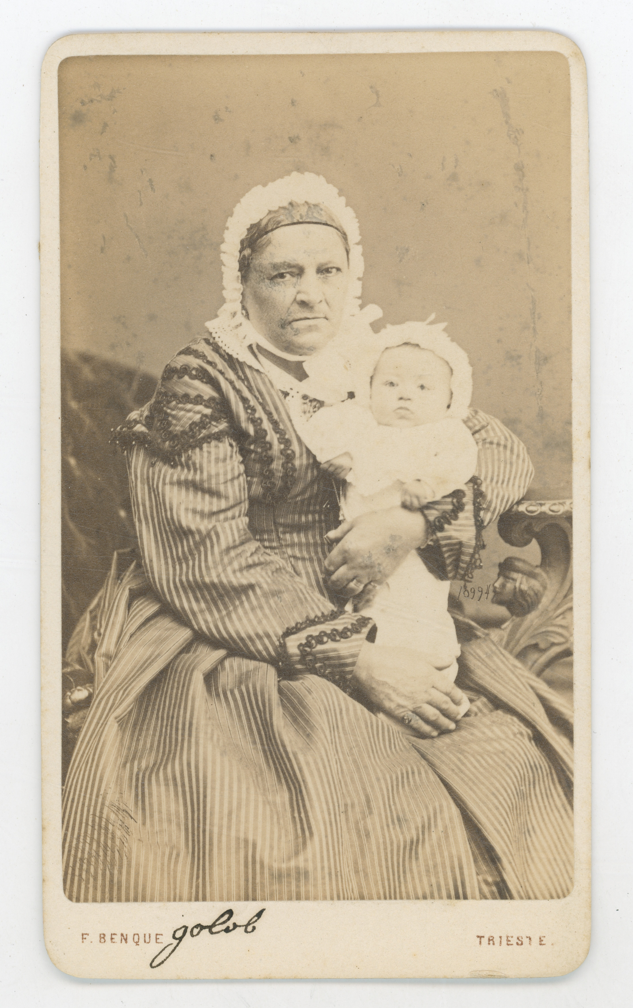 Franz (Francesco) (1841-03-12––1921-03-30) Benque, Gospođa Golob s djetetom