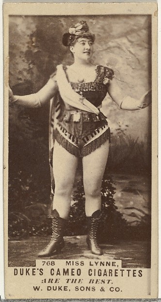 W. Duke, Sons & Co., Card Number 768, Miss Lynne, from the Actors and Actresses series (N145-5) issued by Duke Sons & Co. to promote Cameo Cigarettes