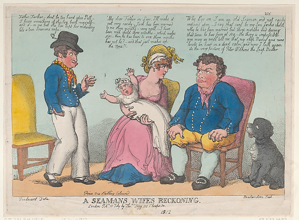 Thomas Rowlandson, A Seaman's Wife's Reckoning