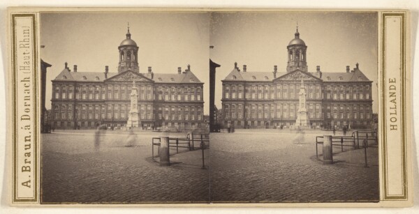 Adolphe Braun, Amsterdam. Place du Dam et le Palais (het Paleis).