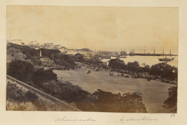 Unknown, [View of Alamada Wildlife Park and the Port of Gibraltar]