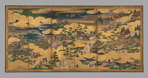 Unidentified artist, Sumiyoshi Taisha Screen
