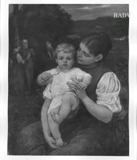 Hans Thoma, young woman with child