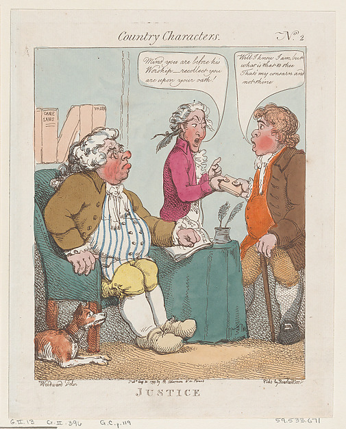 Thomas Rowlandson, Justice