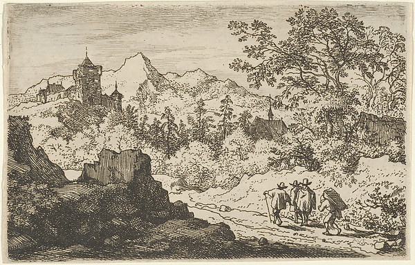 Allart van Everdingen, The Three Men and the Porter