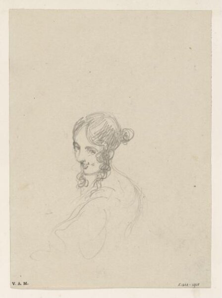 George Chinnery, The head and shoulders of a Western woman