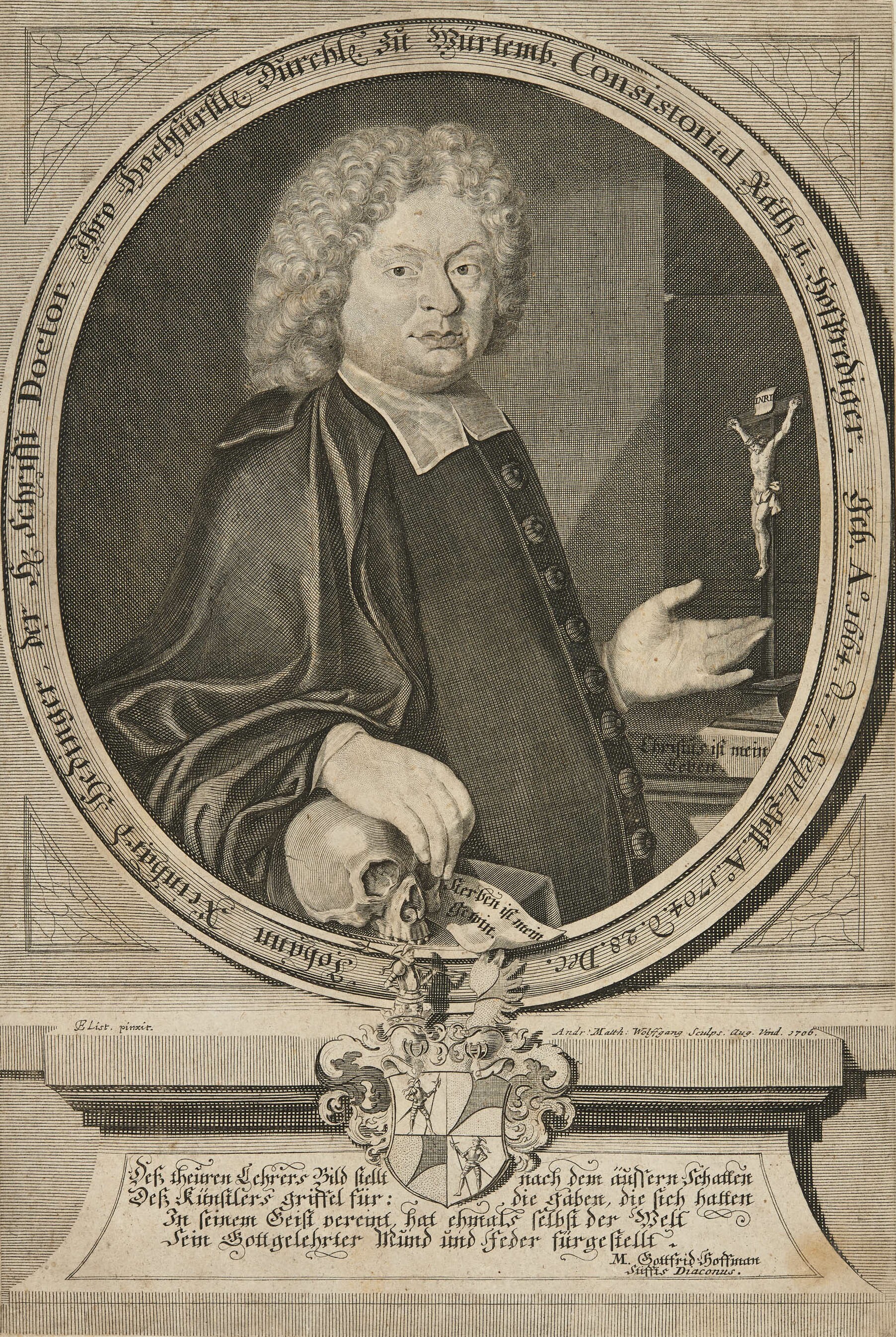 Andreas Matthäus Wolfgang, Bildnis Johann Reinhard Hedinger