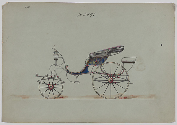 Brewster & Co., Design for Pony Phaeton, no. 3991