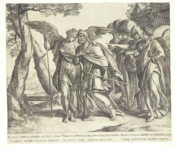 Hendrick Goltzius, Lot og hans døtre forlader Sodoma