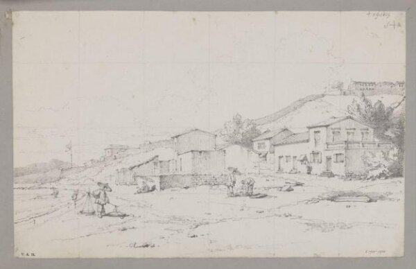 George Chinnery, Dr. Colledge's original Hospital at Macao