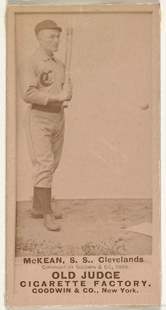 Goodwin & Company, Edwin John "Ed" McKean, Shortstop, Cleveland, from the Old Judge series (N172) for Old Judge Cigarettes