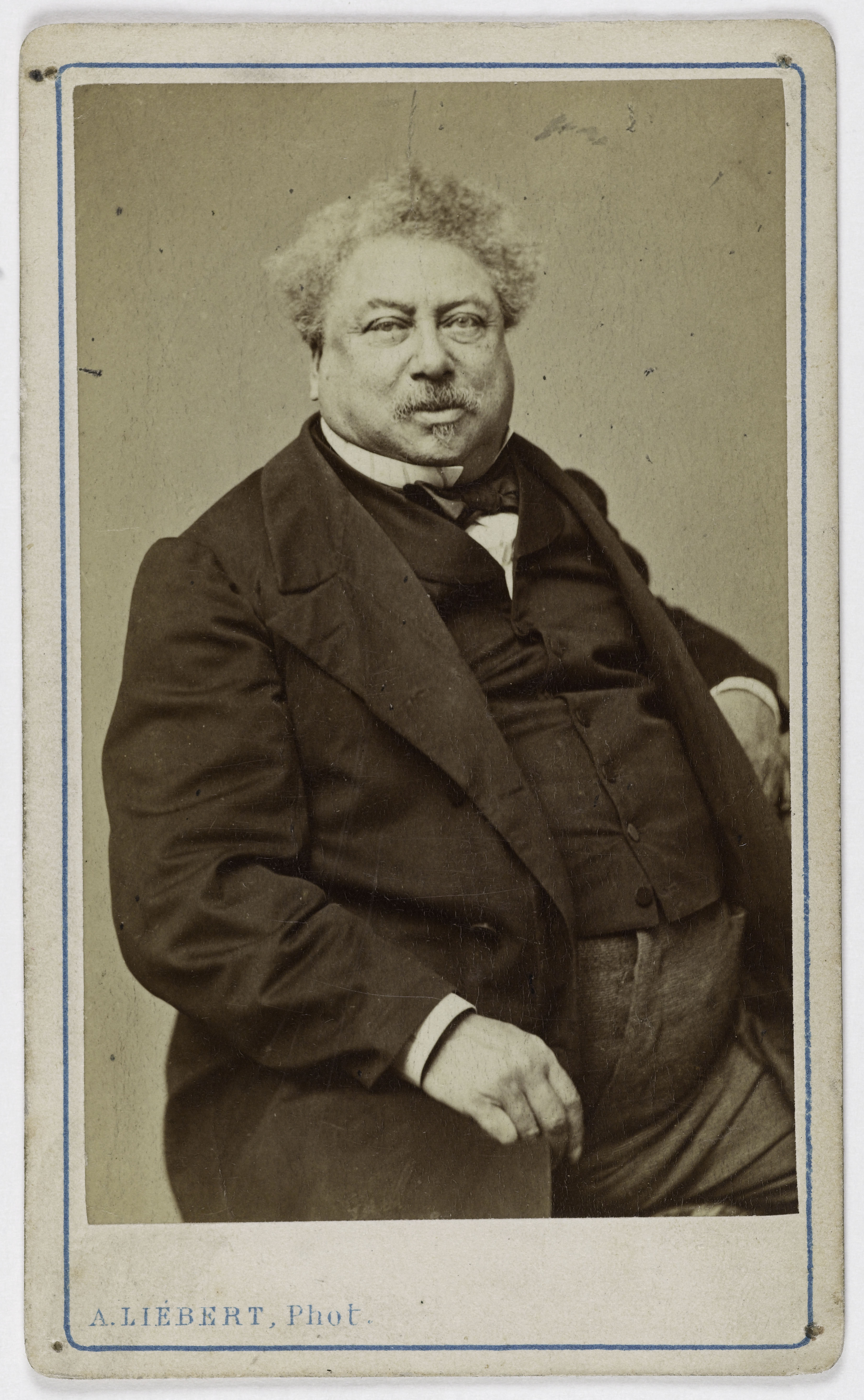 Alphonse Liébert, Portrait d'Alexandre Dumas Père (1803-1870), (romancier)