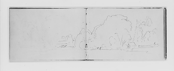 William Trost Richards, Outline of Trees (from Sketchbook X)