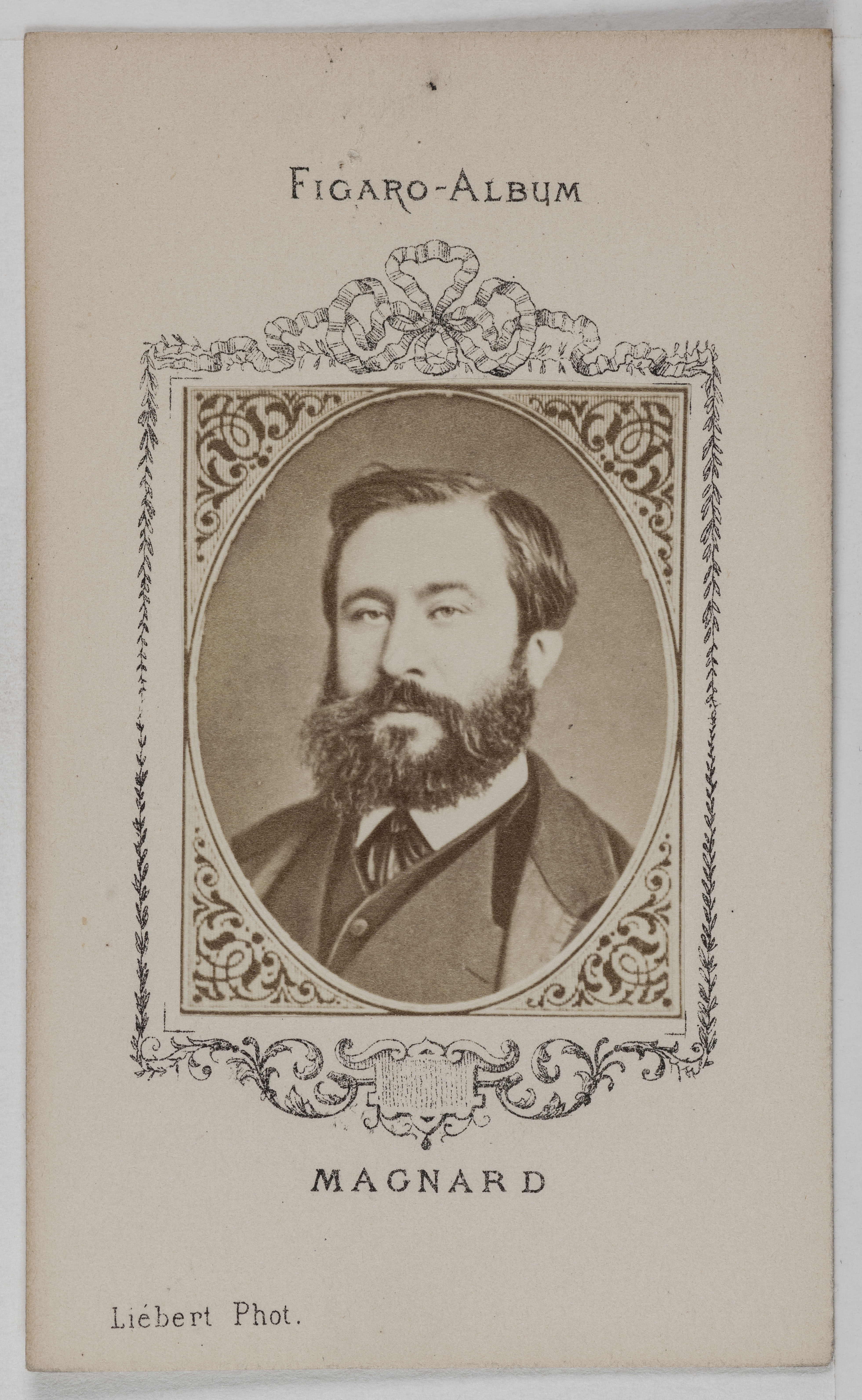 Alphonse Liébert, Portrait de Magnard Francis, (1837-1894), (littérateur, journaliste)