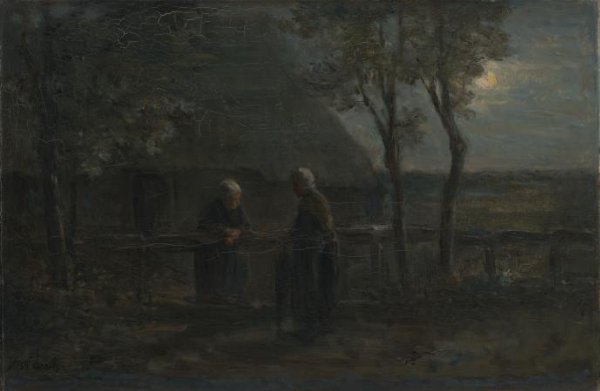 Jozef Israëls, 'Neighborly Gossip'