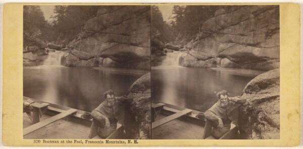 Edward Bierstadt, Boatman at the Pool, Franconia Mountains, N.H.