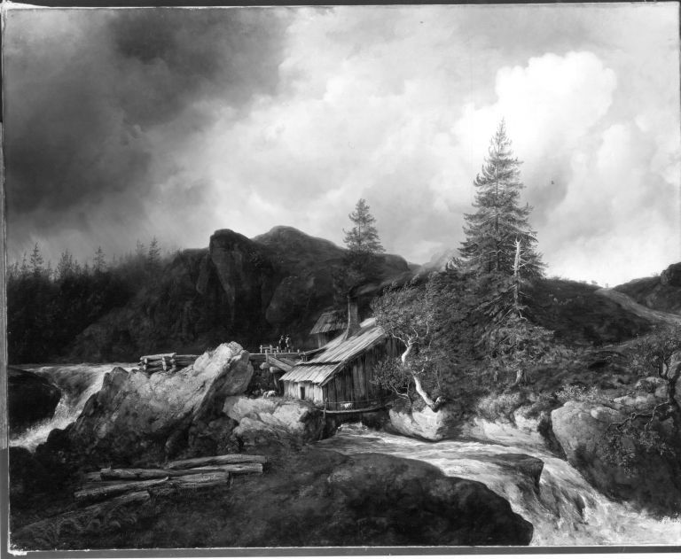 Christian Ezdorf, View of Eisenhammer in Sweden