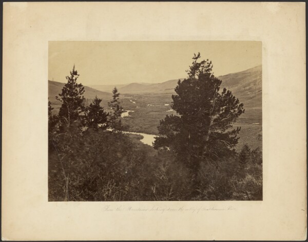 A. J. Russell, From the Mountains Looking Down the Valley of Great Laramie River