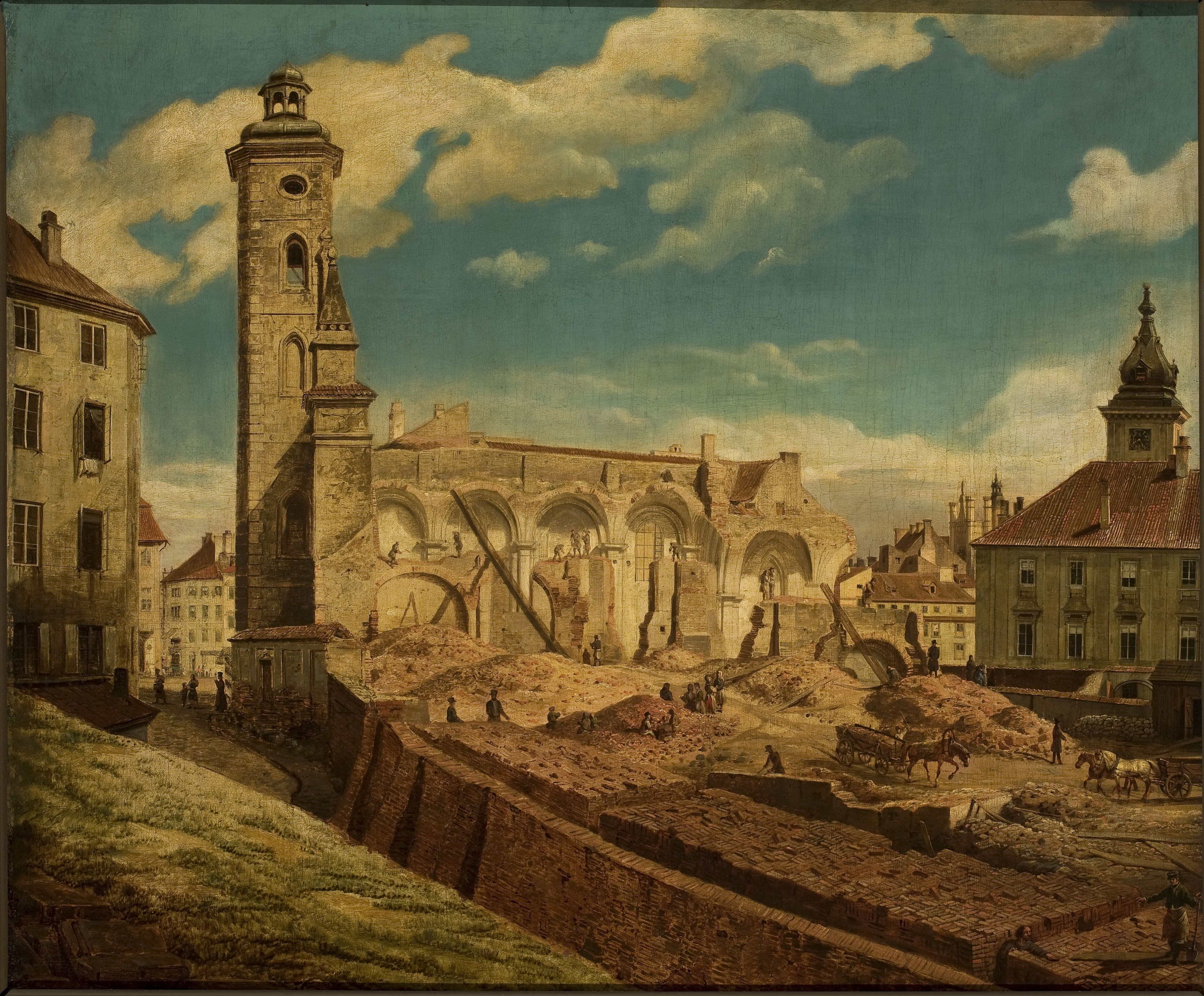 Marcin Zaleski, Demoliition of the church of the Bernardine Sisters in Warsaw