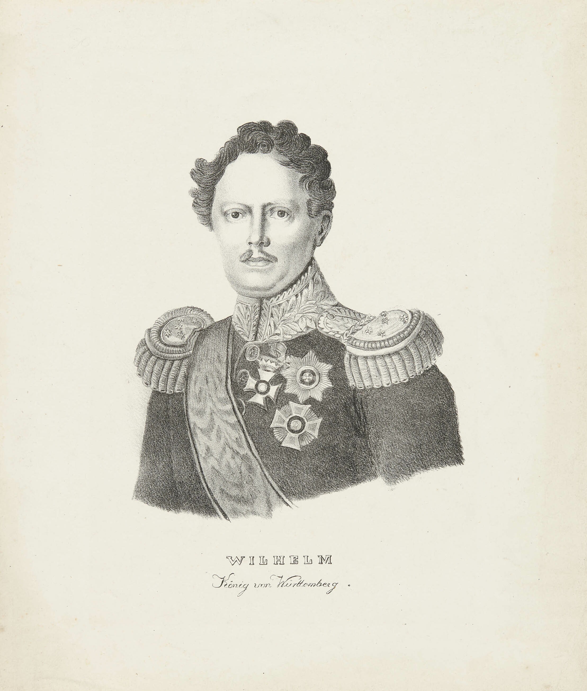 Gottfried Küstner, Bildnis König Wilhelm I. von Württemberg