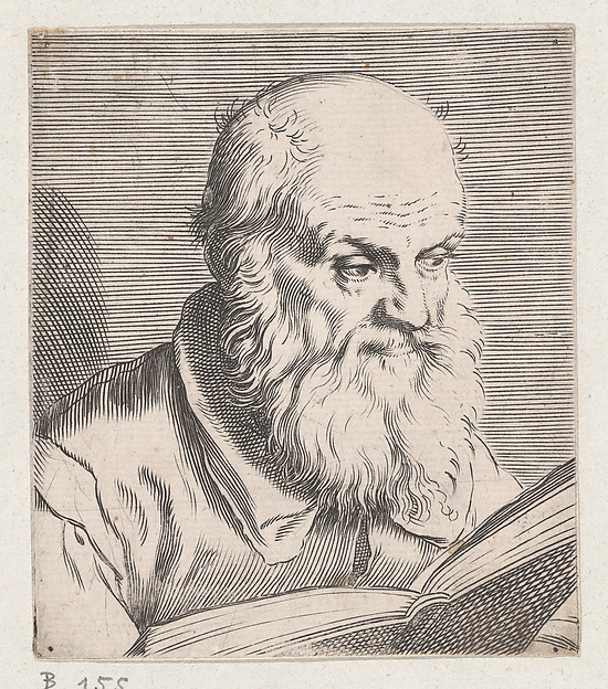 Agostino Carracci, Bust of an Old Man