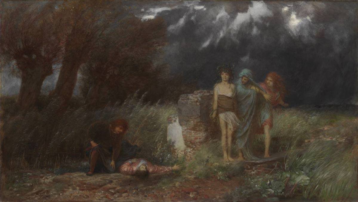 Arnold Böcklin, A Murderer pursued by Furies