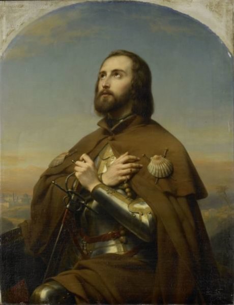 Nicaise De Keyser, Eberhard (1445-96), Duke of Würtemberg, as a Pilgrim in the Holy Land