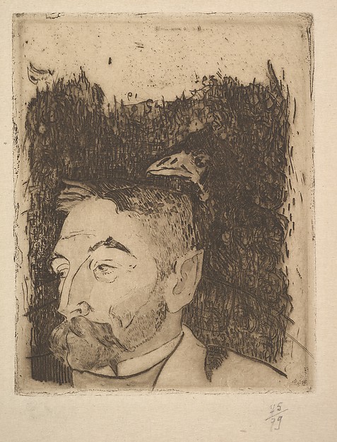 Paul Gauguin, Portrait of Stéphane Mallarmé