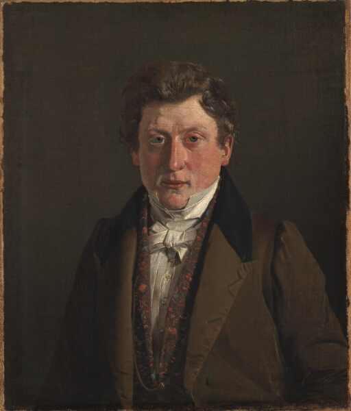 Christen Købke, Urtekræmmer Christian F. Petersen, kunstnerens fætter og svoger